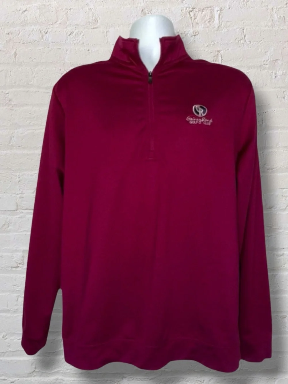 Adidas Golf Quarter Zip Pullover - Gainey Ranch Golf Club | Men’s Medium Maroon